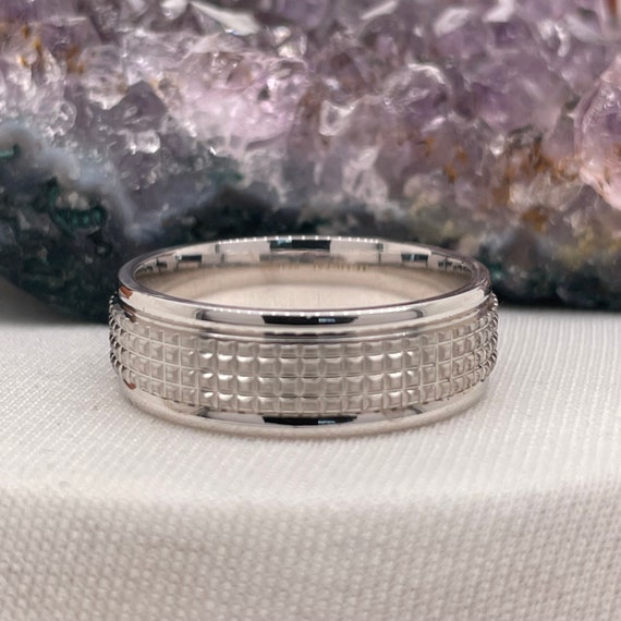 Mens Wedding Band Engagement Ring Comfort Wedding Band Gift Etsy