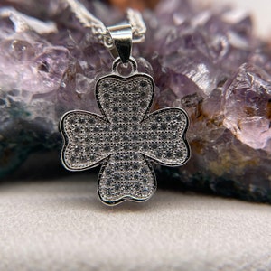 Flower Silver Necklace - 925 Sterling Silver Necklace - Flower Necklace - Flower Pendant - Gift For Her - Gift For Him
