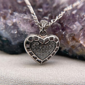 Sterling Silver Heart Pendant 925 Sterling Silver Necklace Gift For Her Heart Necklace