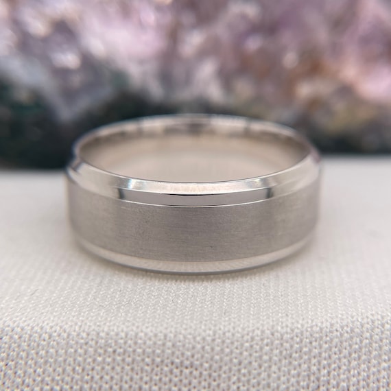 Mens Wedding Band Engagement Ring Comfort Wedding Band Gift Etsy