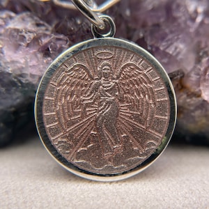 Sterling Silver Angel Pendant 925 Sterling Silver Necklace Gift For Her Angel Necklace 19x19mm
