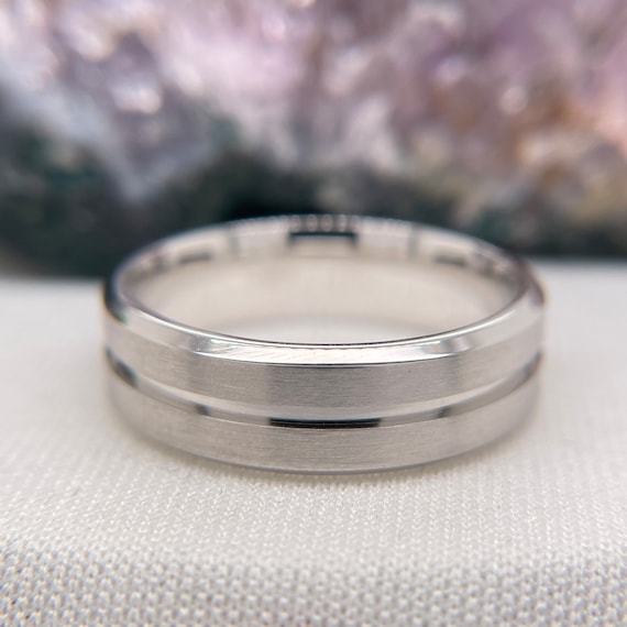 Mens Wedding Band Engagement Ring Comfort Wedding Band Gift Etsy