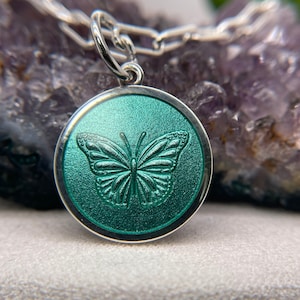 Sterling Silver Butterfly Pendant 925 Sterling Silver Necklace Custom Gift For Her Butterfly Necklace 19x19mm