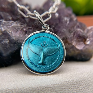 Sterling Silver Whale Tail Pendant 925 Sterling Silver Necklace Custom Gift For Her Whale Tail Necklace 19x19mm
