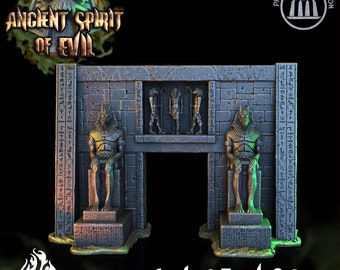 Ancient Tomb Gate Terrain Piece – Table top model – Dungeons & Dragons - Crippled God Foundry - Resin and PLA Options