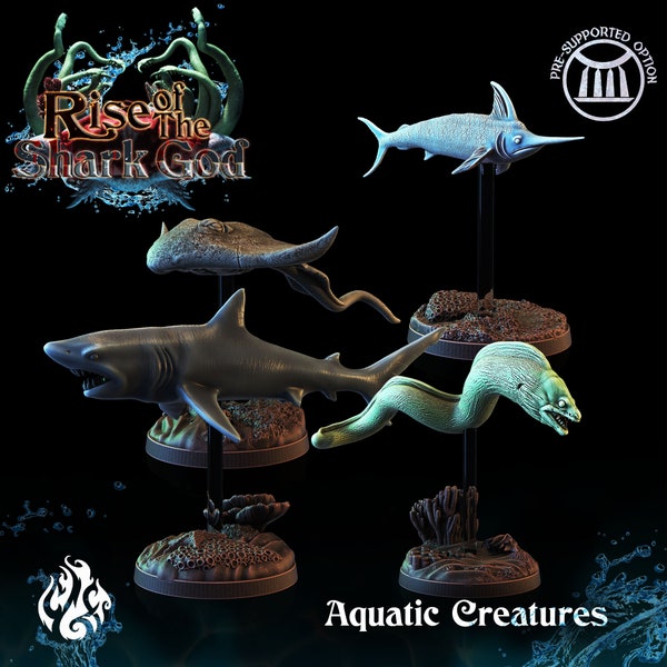 Aquatic Creatures – Table top model – Dungeons & Dragons - Crippled God Foundry