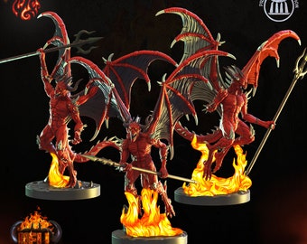 Spined Devil - Tabletop model – Dungeons & Dragons - Crippled God Foundry – 3 options