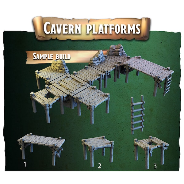 Cavern Platform - Dungeon of Despair - Tabletop model – Dungeons & Dragons - Crippled God Foundry – Resin and PLA options