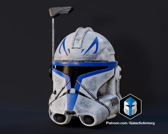 Republik Clone Trooper - Captain Rex (Ahsoka) Helm - Rohdruck - 2 Optionen