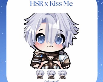 animated emote kissing Phainon HSR | Twitch Discord ready to use emote | Honkai star rail sticker digital