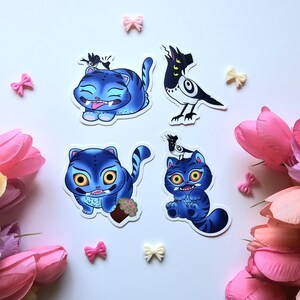 Tiger & Sussy Bird Sticker demon hunters Kawaii Laptop/Water Bottle Decal