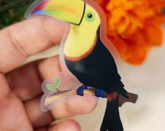 Toucan Sticker: Tropical Bird, Waterproof Vinyl Decal