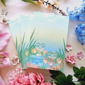 Cute Frog Notepad, Cute Notepad, Frog Lover Gift, Mini Notepad, Cute Stationery, kawaii