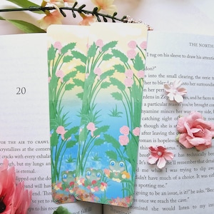 Kawaii Frogs Bookmark: Cottagecore Frog Lover Gift