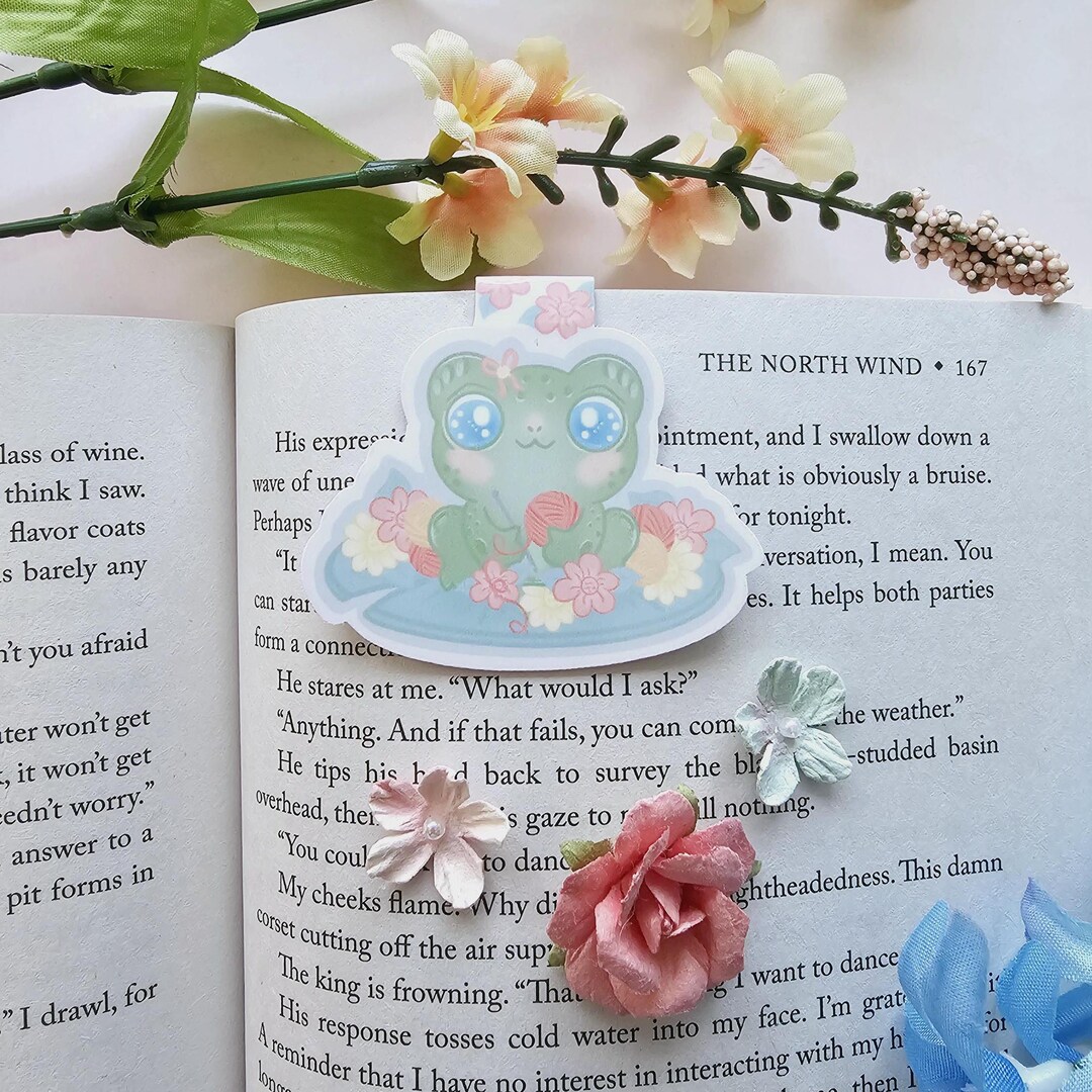 Kawaii Frog Magnetic Bookmark - Cottagecore Stocking Stuffer - Etsy