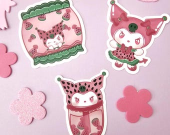 Kawaii Kuku Sticker Pack, Japanese Art, Stationery Decor