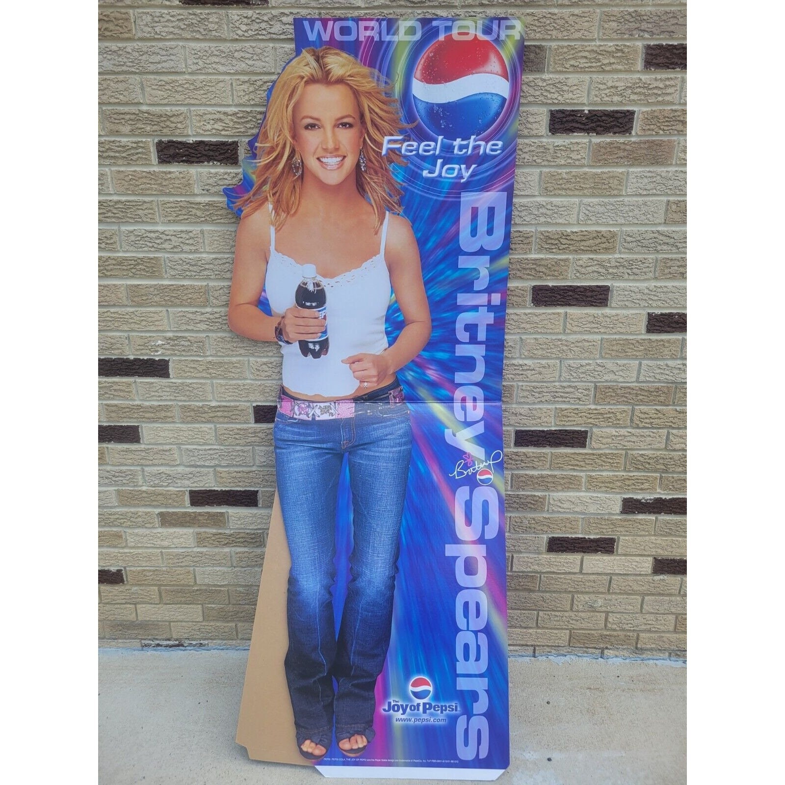 Britney Spears World Tour Pepsi Display Standup Cardboard Etsy