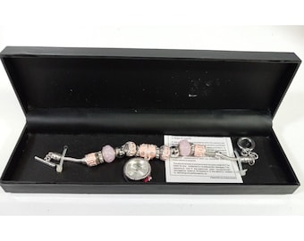 Figaro Couture Charm Bracelet Band Watch 9 Inch