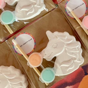 Bolsas de regalo de unicornio, bolsas de regalo para niños, pinta las tuyas, rellenos para bolsas de regalo para niños, regalos de boda para niños