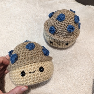 Amigurumi Muffin Plushie Handmade Amigurumi Plushie With Face