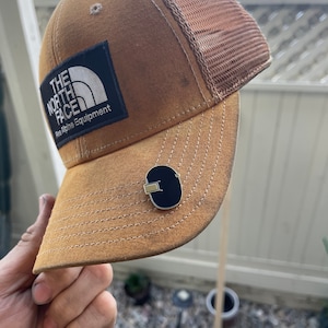 Welding Hood Helmet Enamel Pin Gift Black Gold
