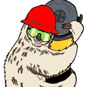 Welding helper apprentice sloth sticker