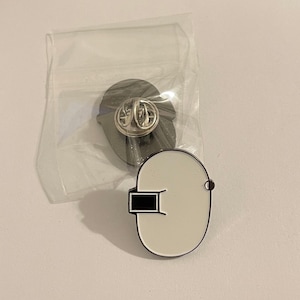 Welding Helmet Enamel Pin Gift White Black