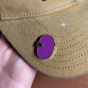 Purple Enamel Welding Hood Pin
