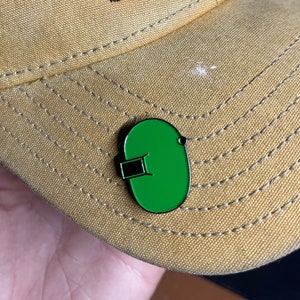 Green Enamel Welding Hood Pin