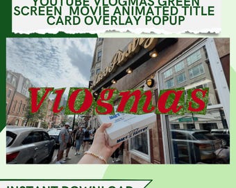 Animerad introduktion till Green Magazine Letters Vlogmas: YouTube-videoöverlägg (digital nedladdning)
