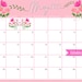 May 2025 Digital Calendar - Pink May Flowers Planner Editable Fillable ...