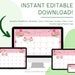 May 2025 Digital Calendar - Pink May Flowers Planner Editable Fillable ...