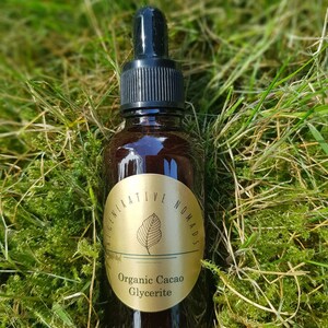 Organic Cacao Glycerite – Alcohol-Free Herbal Extract | Heart-Opening & Mood Support | Organic Cacao extract