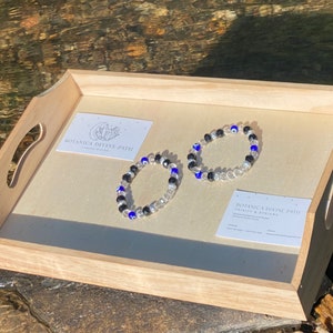 Crystal Bead Evil Eye Bracelet