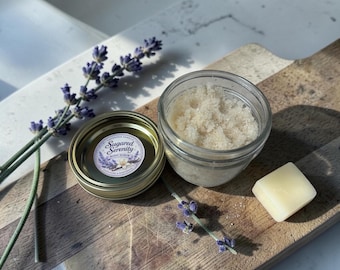 Sugared Serenity Lavender Vanilla Body Scrub | Moisturizing Exfoliating Sugar Polish