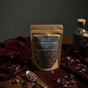 Crimson Moon Brew | Hormone Balance Tea | Cycle Support | Herbal Loose Leaf Tea | Women’s Wellness