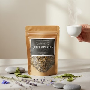 Quiet Mind Herbal Tea | Calming Chamomile, Lemon Balm Blend