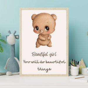 Nursery Quotes . Above Crib Sign. Nursery Decor. Baby Girl Gift. Nursery Wall Art Girl. Baby Girl Room Wall Art. Girl Nursery Decor.