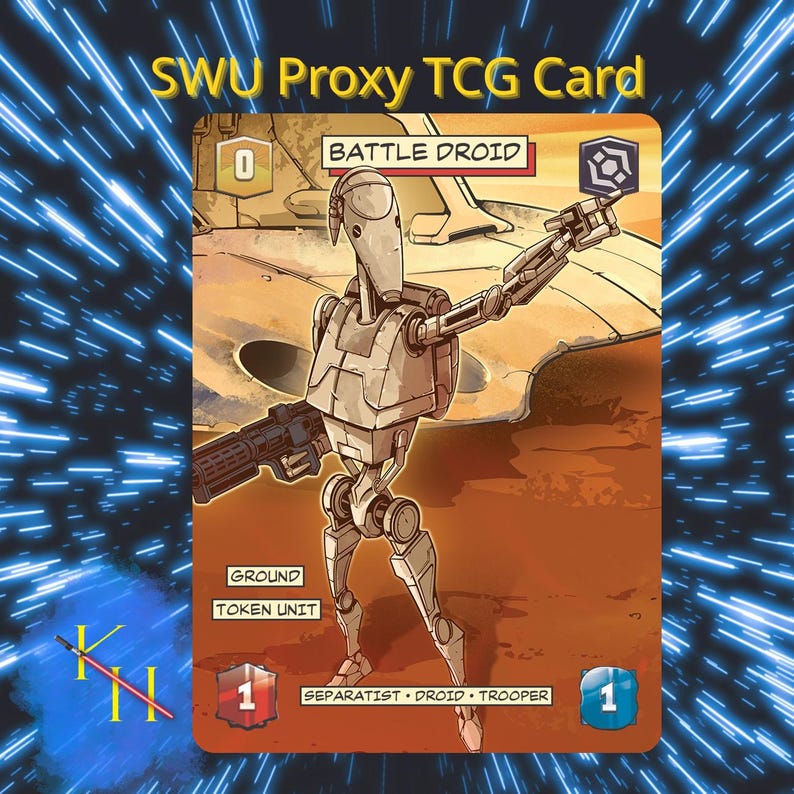 Battle Droid/clone Trooper Tokens | Star Wars: Unlimited (SWU) Double ...