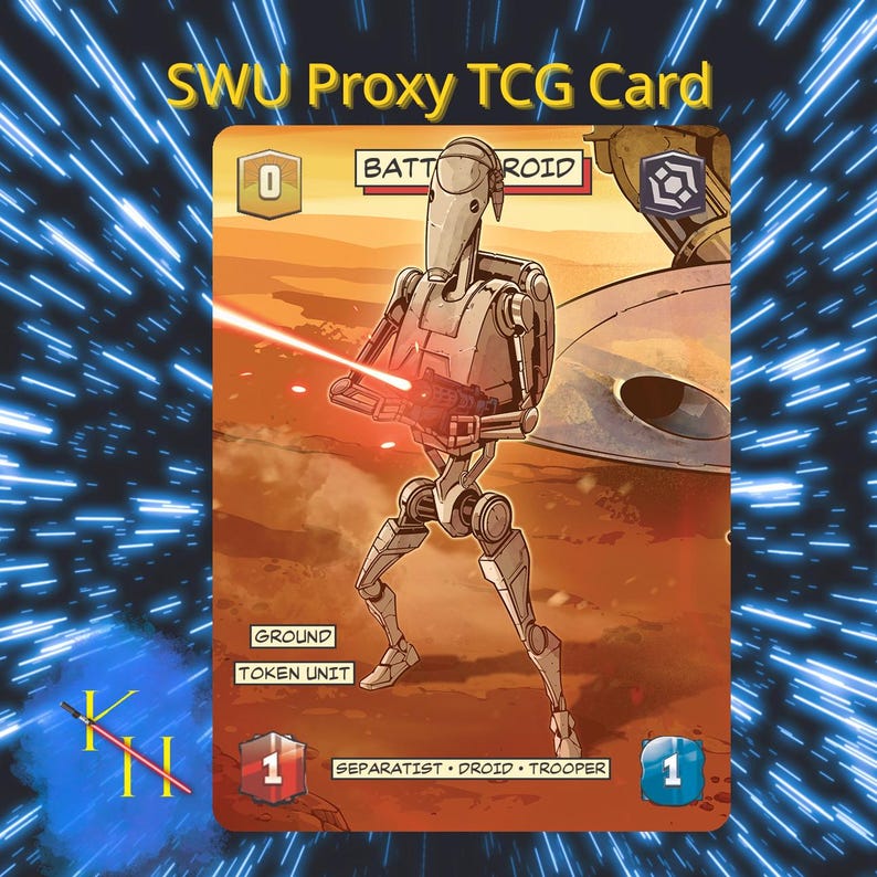Battle Droid/clone Trooper Tokens | Star Wars: Unlimited (SWU) Double ...