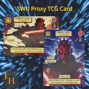 Darth Maul - Sith Revealed | SWU Leader Proxy Card | LOF