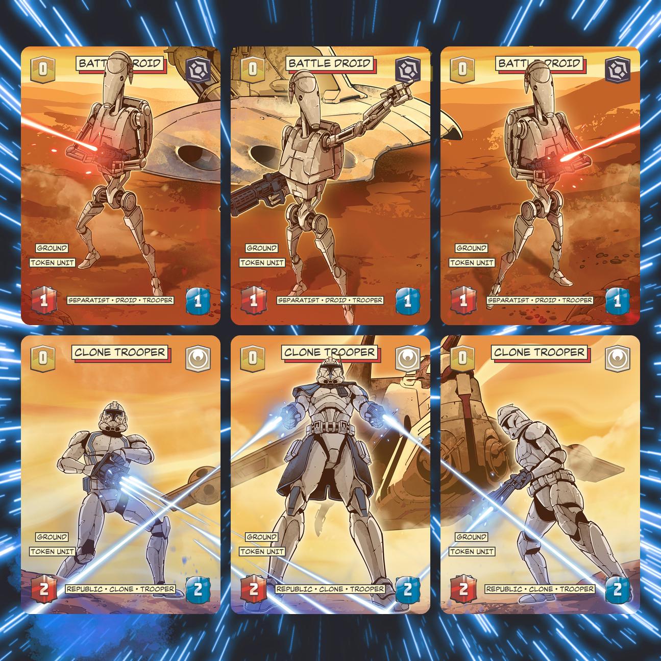 Battle Droid/clone Trooper Tokens | Star Wars: Unlimited (SWU