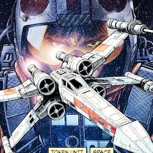 Star Wars: Unlimited (SWU) Ficha de X-Wing/TIE Fighter de dois lados