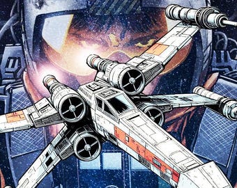 Star Wars Converge X-Wing Starfighter & R2-D2 Figure Bandai
