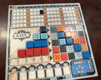 Azul bordspel-overlay + scoreblokjes | Tegelslotlijst | Bordspel-upgrade | Hobby's van Kingwood