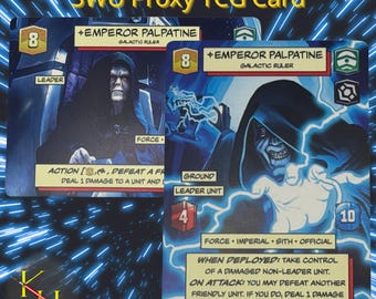 Emperor Palpatine - Galactic Ruler | SWU Leader Proxy Card | SOR