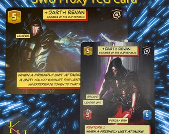 Darth Revan - Azote de la Antigua República / Tarjeta proxy de líder de SWU / LOF