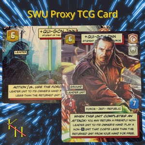 Qui-Gon Jinn - Estudiante de la Fuerza Viviente / Tarjeta Proxy de Líder de SWU / LOF