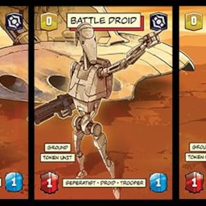 Star Wars: Unlimited (SWU) doppelseitige Kampfdroiden/Klonkrieger Tokens