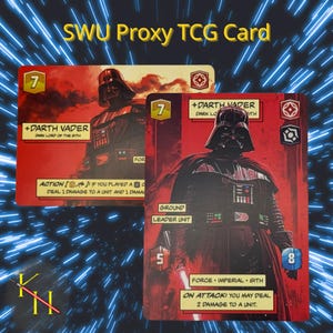 Darth Vader - Señor Oscuro de los Sith / Tarjeta Proxy de Líder de SWU / SOR